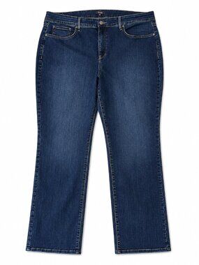 NYDJ Classic Straight-Leg "Fit is Everything" Jeans in Dark Blue - 20